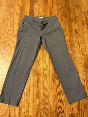 LOFT Ladies’ Straight Fit Ankle Pants in Dark Gray 27” inseam